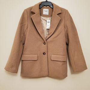 Abercrombie heavyweight wool-blend blazer coat